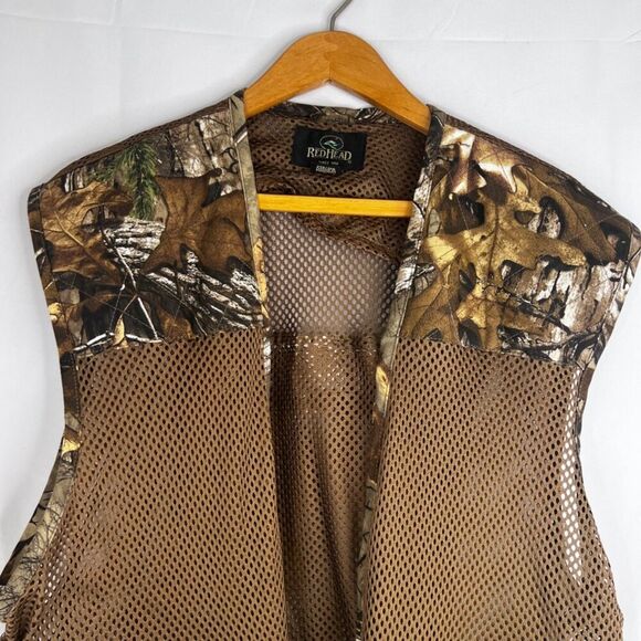 RedHead RealTree Camo Mesh Back Game Pocket Zip Up Hunting Fishing Vest Size 2XL - Picture 5 of 15